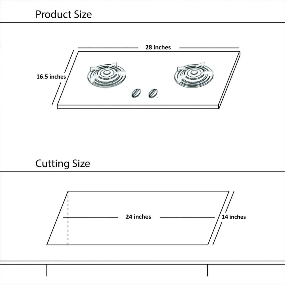 LPG & NG Combined Gas Hob , All-in-One Stove 2-in-1 | NG + LPG Cooking Solution