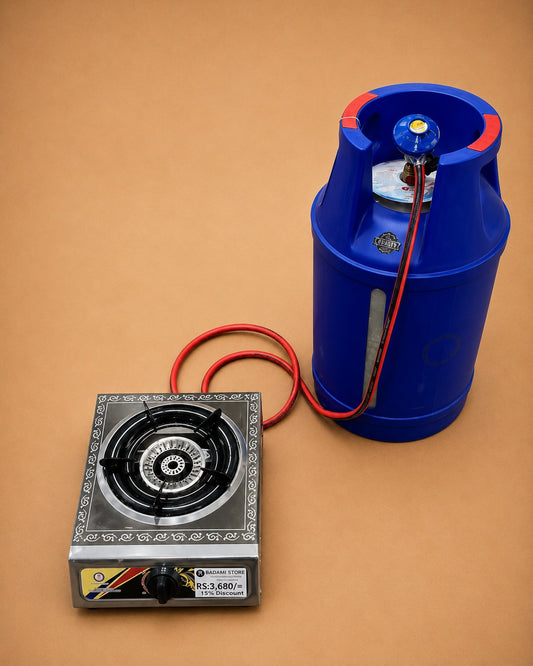 Gas solution 10kg fiber global with single stove complete package