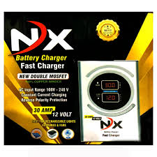 NX Double Mosfet Automatic Battery Charger 12volt 30AMP Fast Charging upto 250A Battry