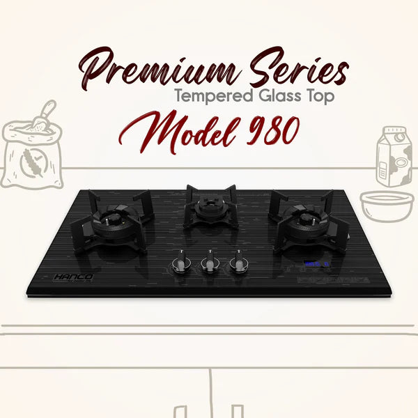 Auto Hob Flip Burner Hanco Model: H980
