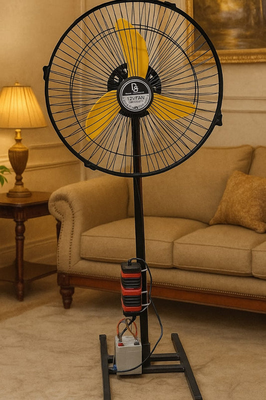 Rechargeable Stand Fan – 12 Inch Model: S001