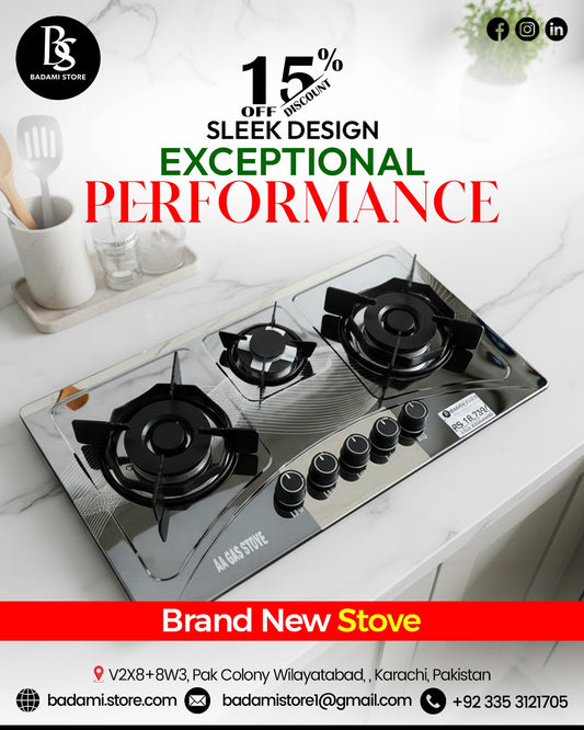 LPG & NG Combined Gas Hob , All-in-One Stove 2-in-1 | NG + LPG Cooking Solution