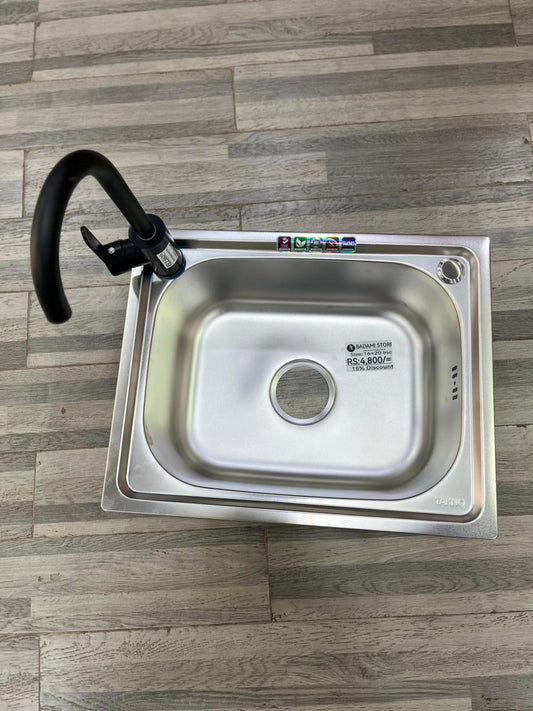 Kitchen sink machine made (without basin tap)