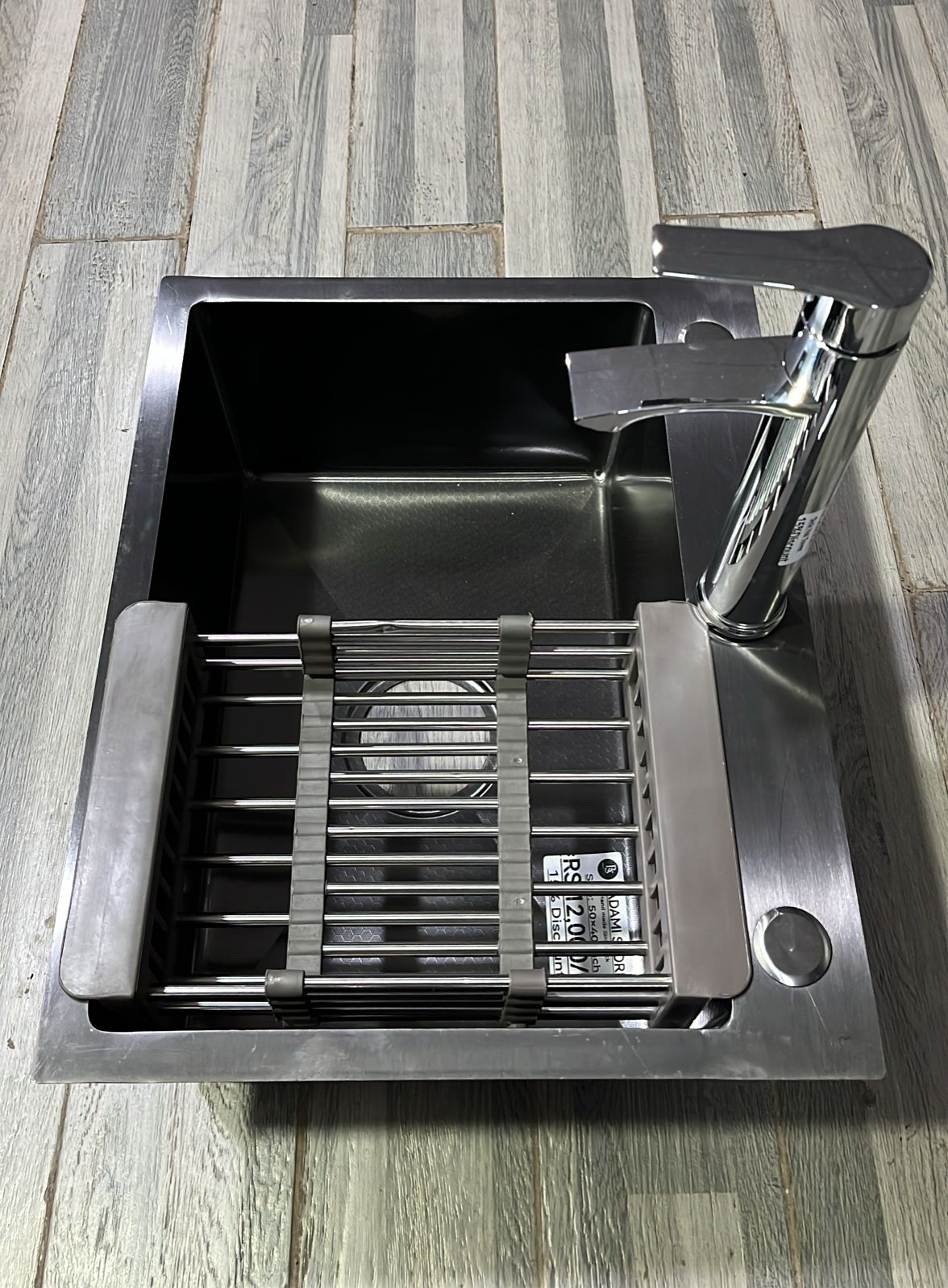Hand made sink black imported without basin tape