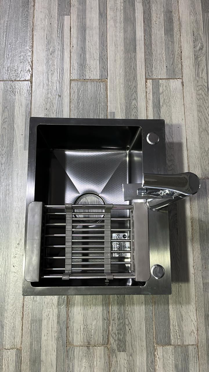 Hand made sink black imported without basin tape