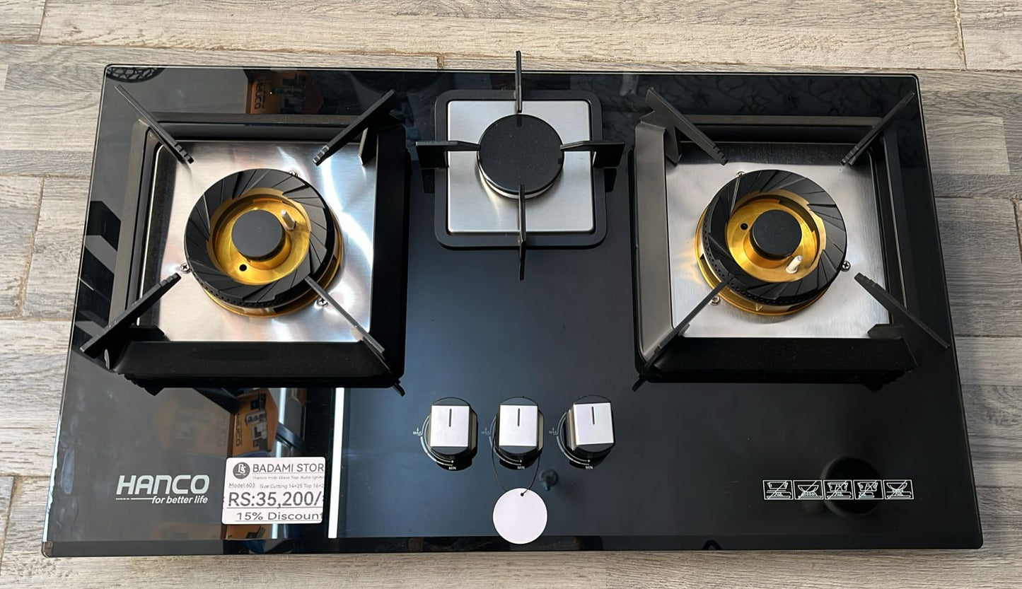 HANCO GLASS TOP AUTO IGNITION HOB