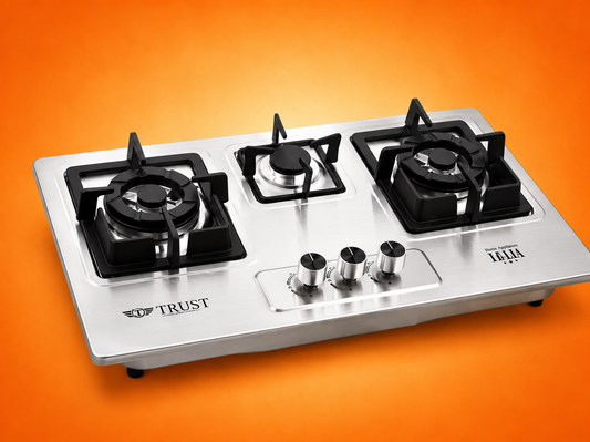 Automatic Hob - 3 Burner Model TH-303-S Steel 3MM Top