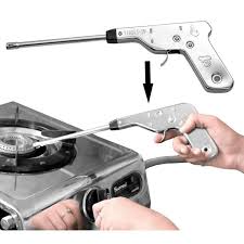 Electronic Pulse Igniter Kitchen Lighter for Gas Stove Outdoor BBQ, Stove Gas Lighter Gun for kitchen, Long Windproof Fireplace Pulse Burner Fire Rod, Electronic Spark Lighter ,Gas Stove Lighter Spark L Lighter For Kitchen gas Stove, no refill, no battery