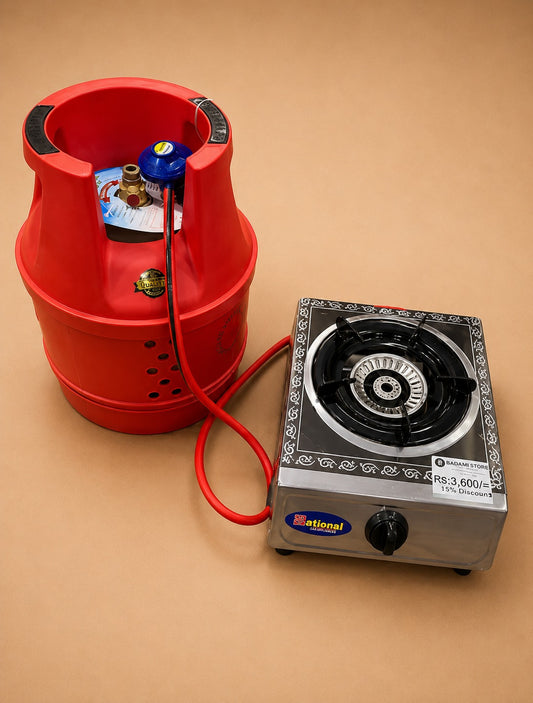 Gas solution 5kg fiber global with single stove complete package