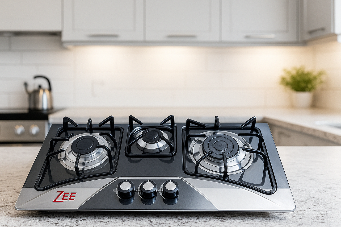 Premium Hob – Heavy Grill, Rustproof Burners & Stainless Steel Body Model:303