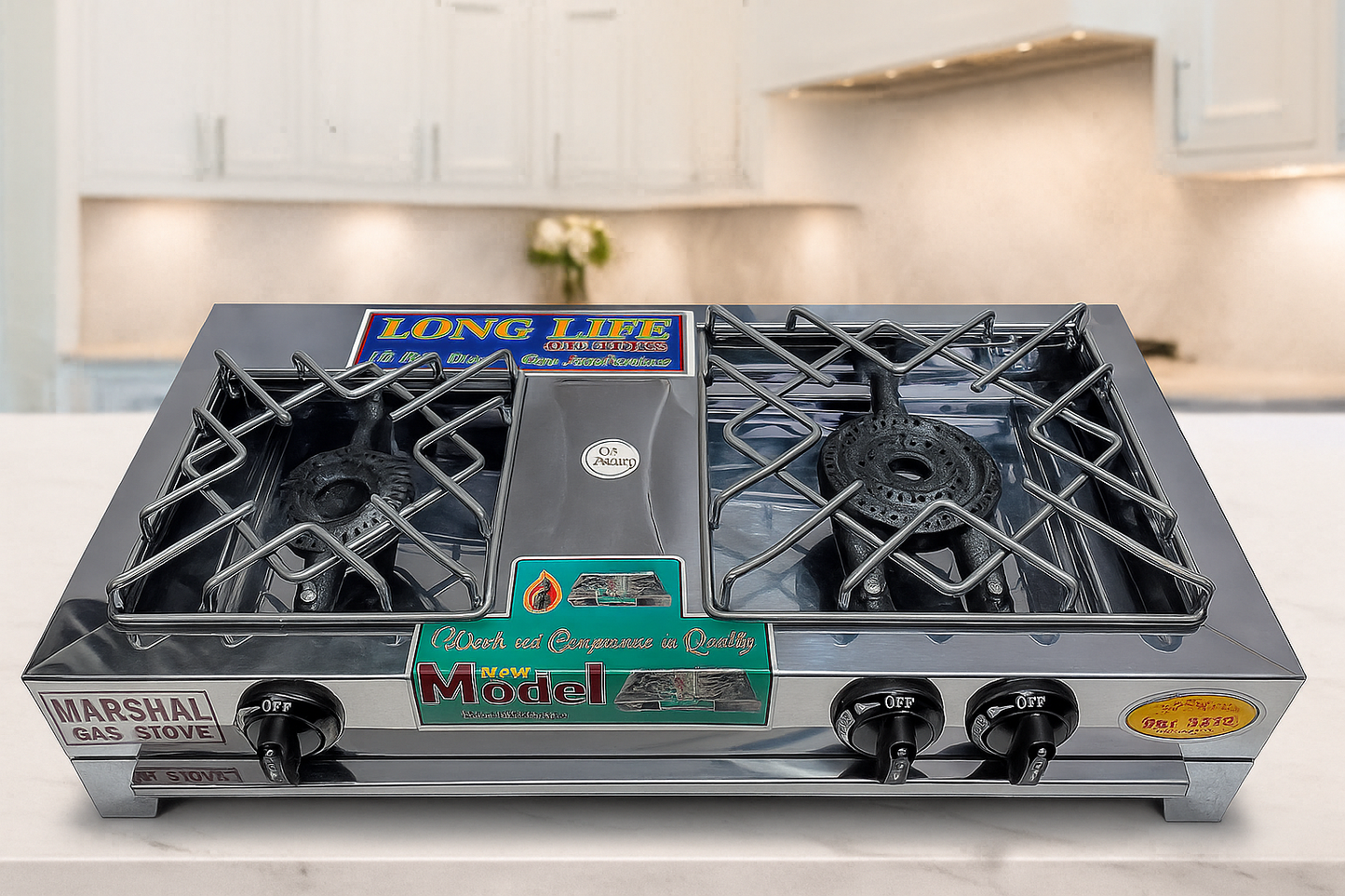 Family Twin Premium Gas Stove | 2 Burners |Model : 205